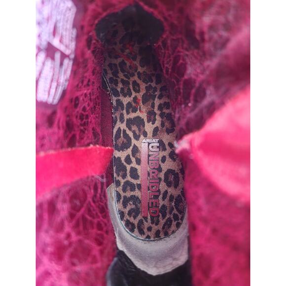 ARIAT Billie Unbridled Red Leather Western Cowgirl Boot - Women's 11B NEW - Picture 9 of 12